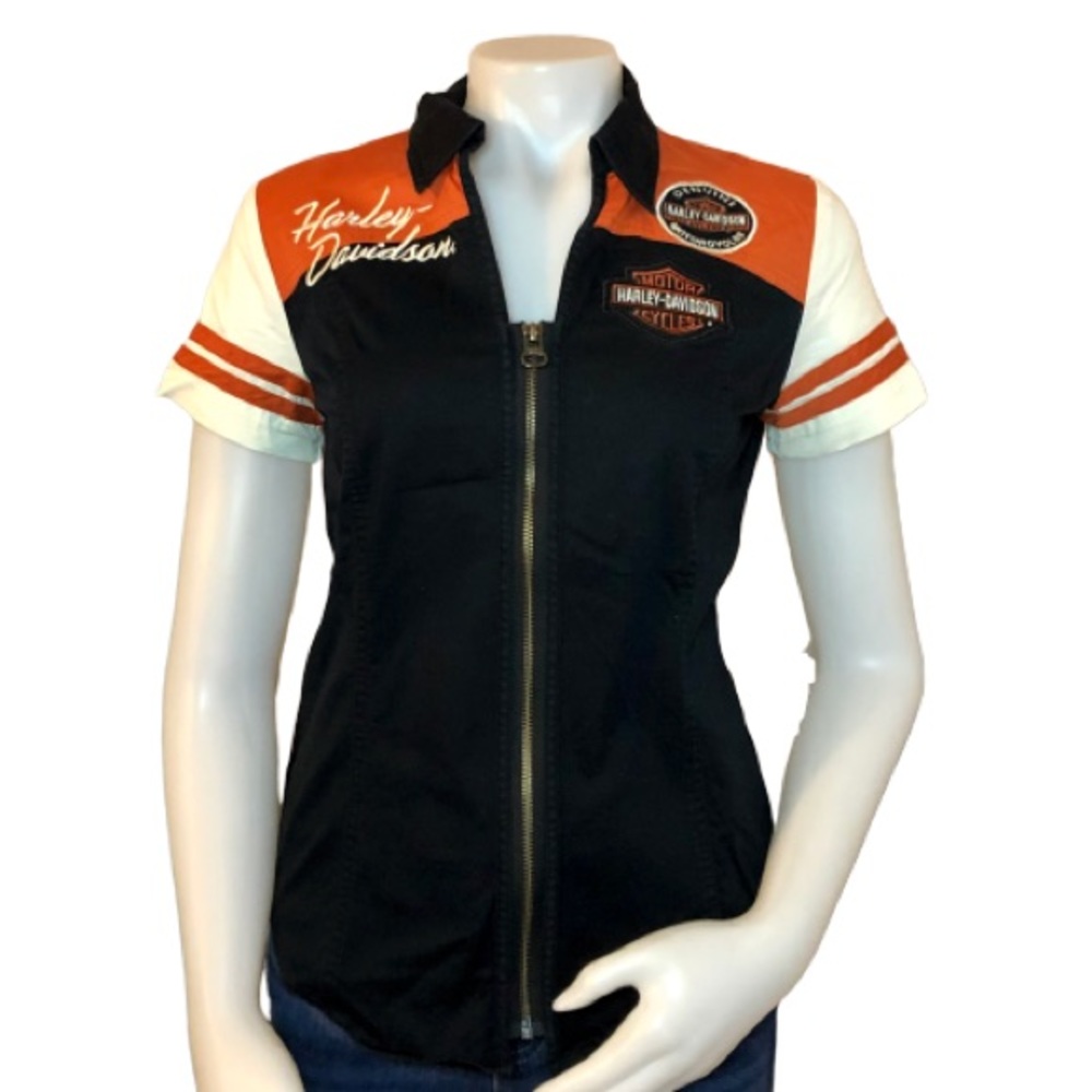 Harley Davidson Women’s Colorblock Zip-front